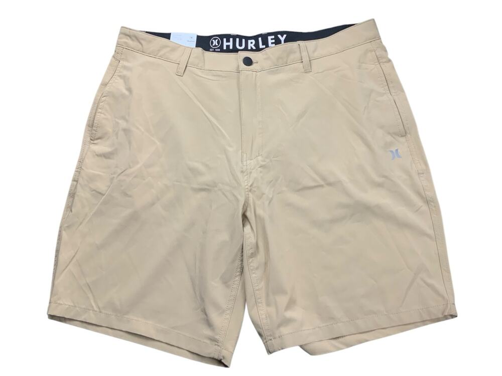 Hurley Hybrid Walkshorts Men’s 40 Khaki 4-Way Stretch Quick Dry Hybrid NWT